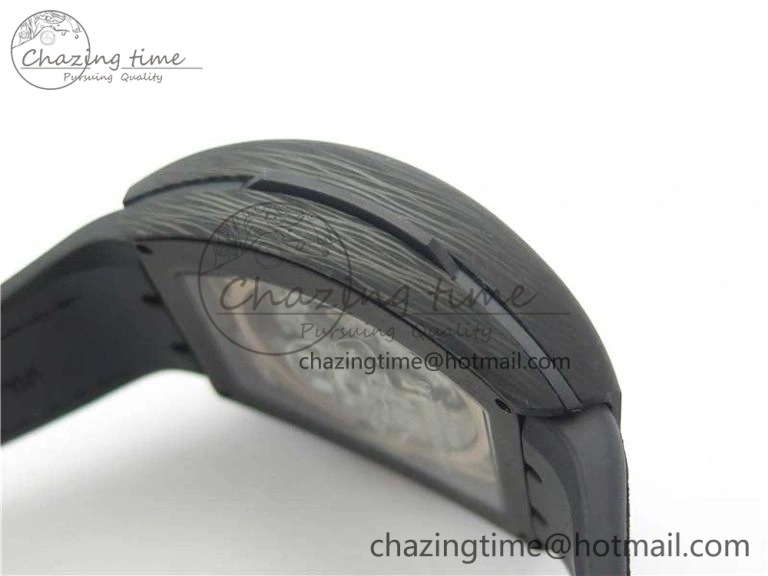 Vanguard Racing Carbon TWF Best Edition Red Skeleton Dial on Black Rubber Strap NH35A