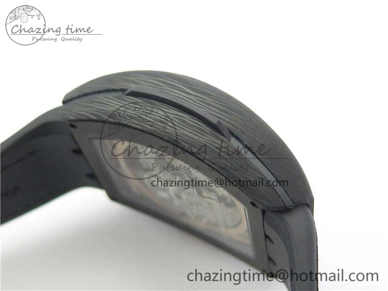 Vanguard Racing Carbon TWF Best Edition Red Skeleton Dial on Black Rubber Strap NH35A
