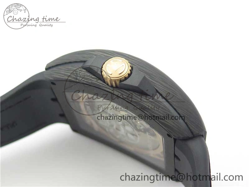 Vanguard Racing Carbon TWF Best Edition Red Skeleton Dial on Black Rubber Strap NH35A