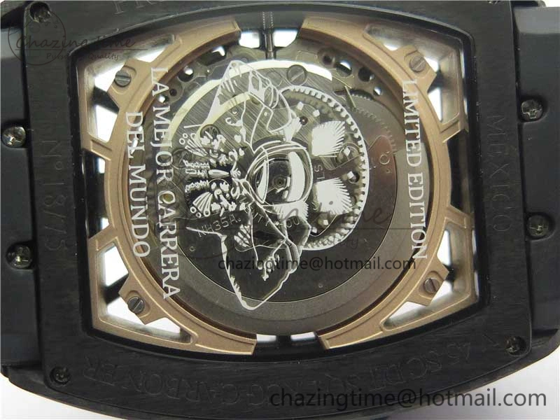 Vanguard Racing Carbon TWF Best Edition Red Skeleton Dial on Black Rubber Strap NH35A