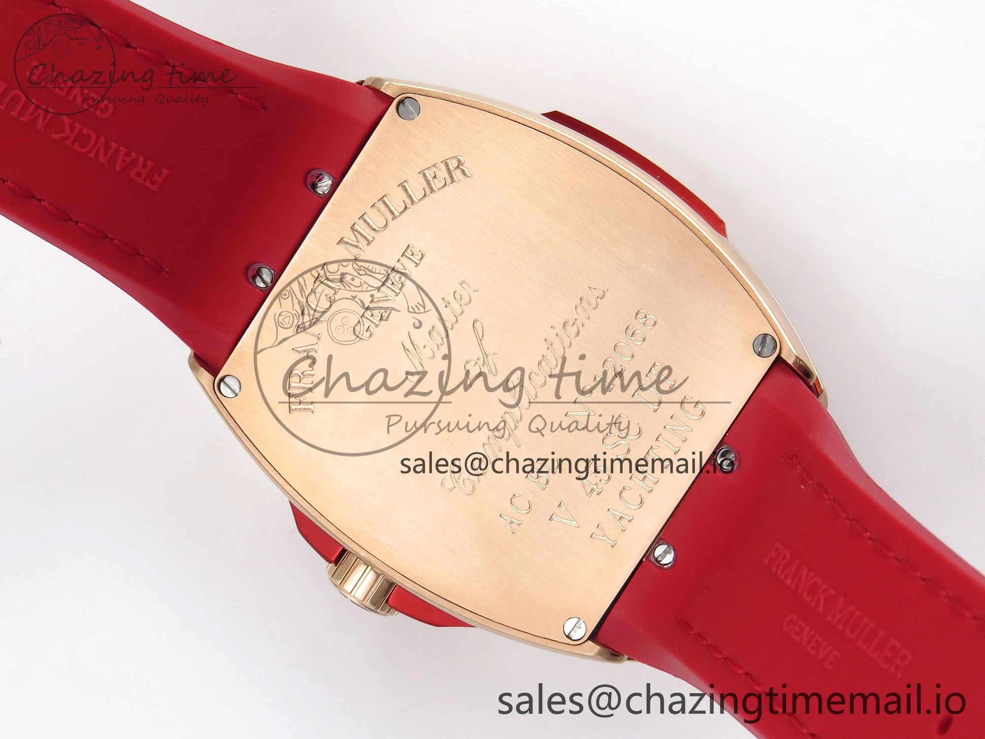 Vanguard Racing Montenegro RG ABF Best Edition Red Dial on Red Leather Strap A2824