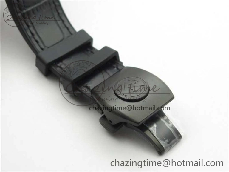 Vanguard V45 All Black DLC ZF 1:1 Best Edition Black Dial on Black Rubber Strap MIYOTA 9015