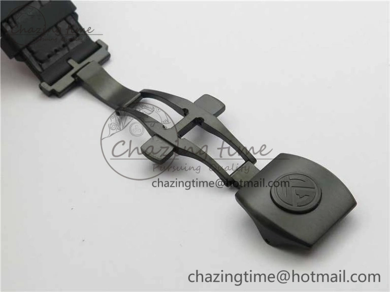 Vanguard V45 All Black DLC ZF 1:1 Best Edition Black Dial on Black Rubber Strap MIYOTA 9015
