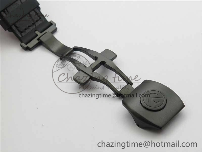 Vanguard V45 All Black DLC ZF 1:1 Best Edition Black Dial on Black Rubber Strap MIYOTA 9015