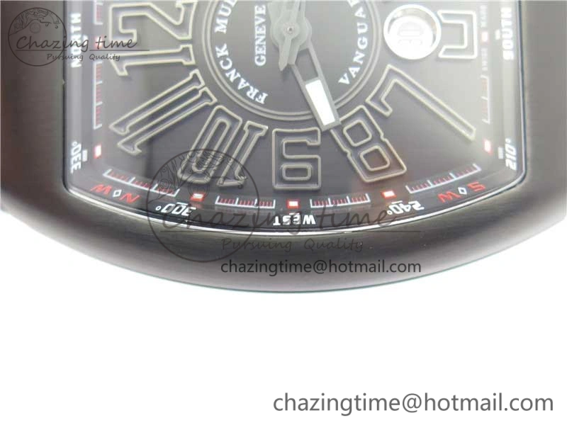 Vanguard V45 All Black DLC ZF 1:1 Best Edition Black Dial on Black Rubber Strap MIYOTA 9015