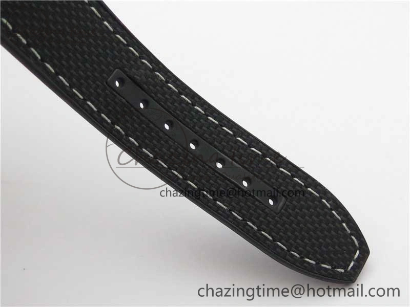 Vanguard V45 Chrono Brushed SS ABF Best Edition Black Dial on Rubber Strap A7750