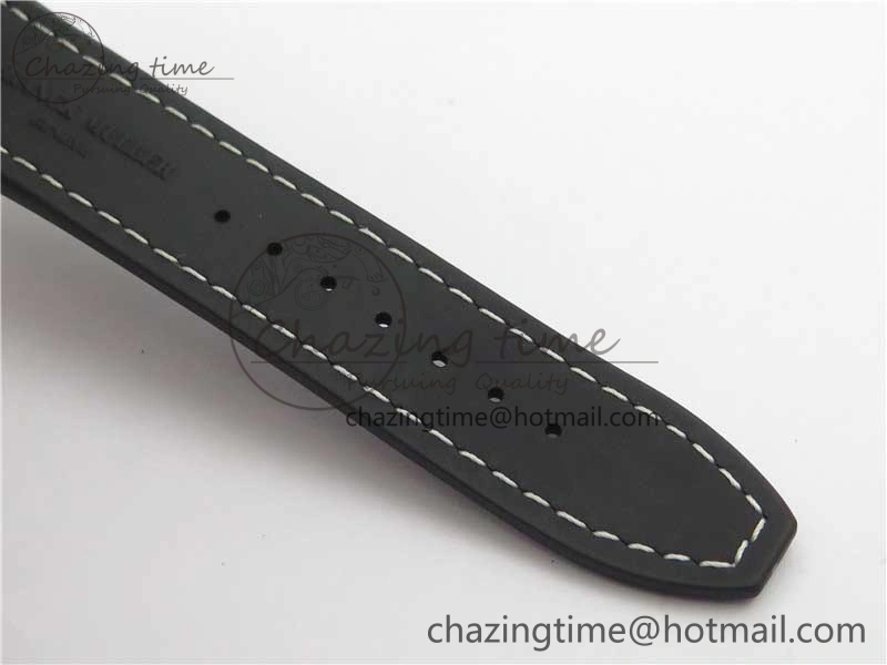 Vanguard V45 Chrono Brushed SS ABF Best Edition Black Dial on Rubber Strap A7750