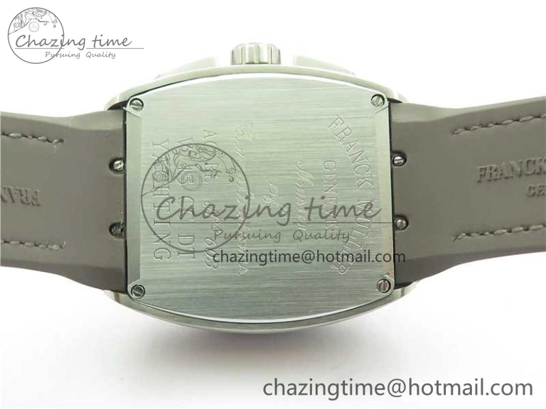 Vanguard V45 Chrono Brushed SS RG ABF Best Edition Gray Dial on Gummy Strap A7750