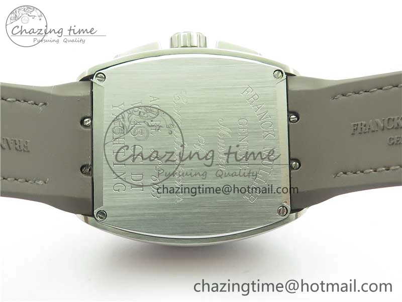 Vanguard V45 Chrono Brushed SS RG ABF Best Edition Gray Dial on Gummy Strap A7750