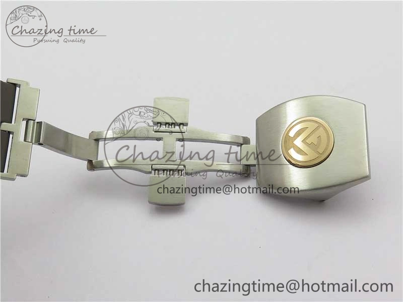 Vanguard V45 Chrono Brushed SS RG ABF Best Edition Gray Dial on Gummy Strap A7750