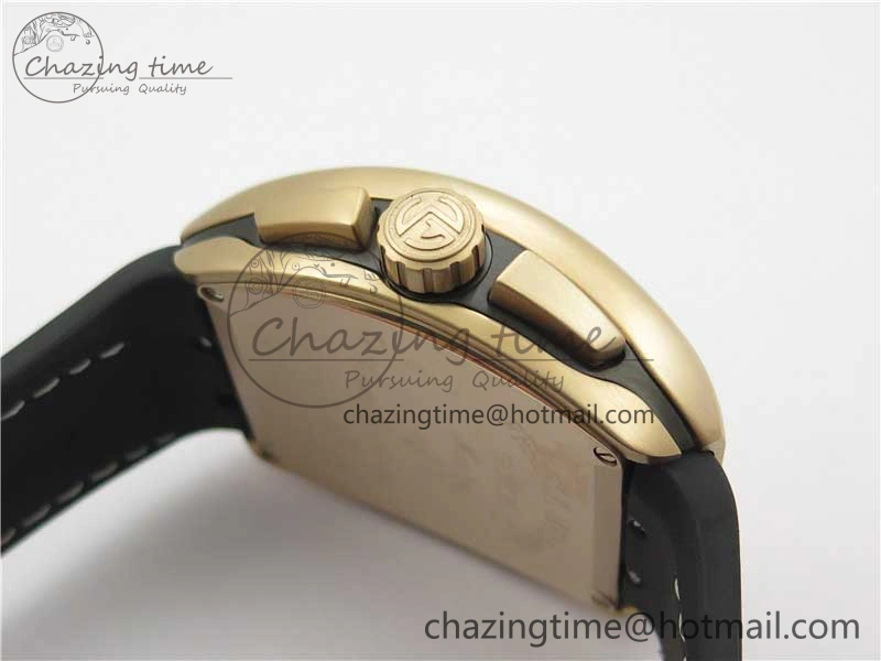 Vanguard V45 Chrono RG ABF Best Edition Black Dial on Rubber Strap A7750