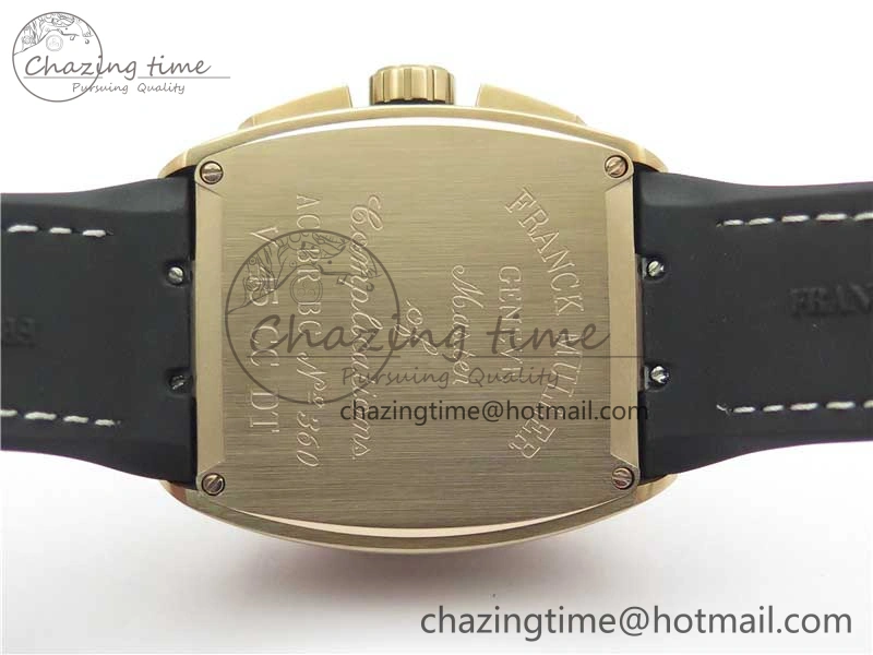 Vanguard V45 Chrono RG ABF Best Edition Black Dial on Rubber Strap A7750