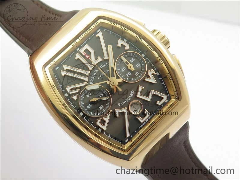 Vanguard V45 Chrono RG ABF Best Edition Gray Dial on Gummy Strap A7750