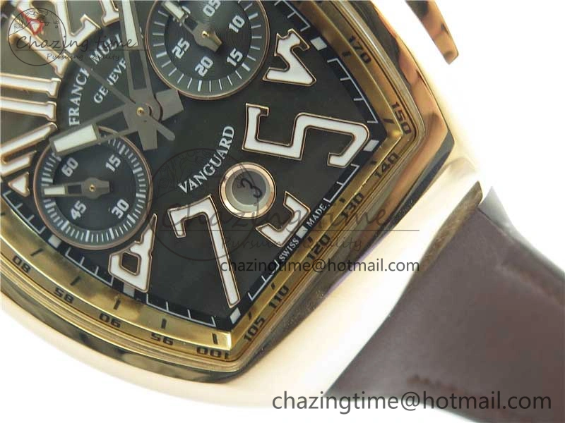Vanguard V45 Chrono RG ABF Best Edition Gray Dial on Gummy Strap A7750