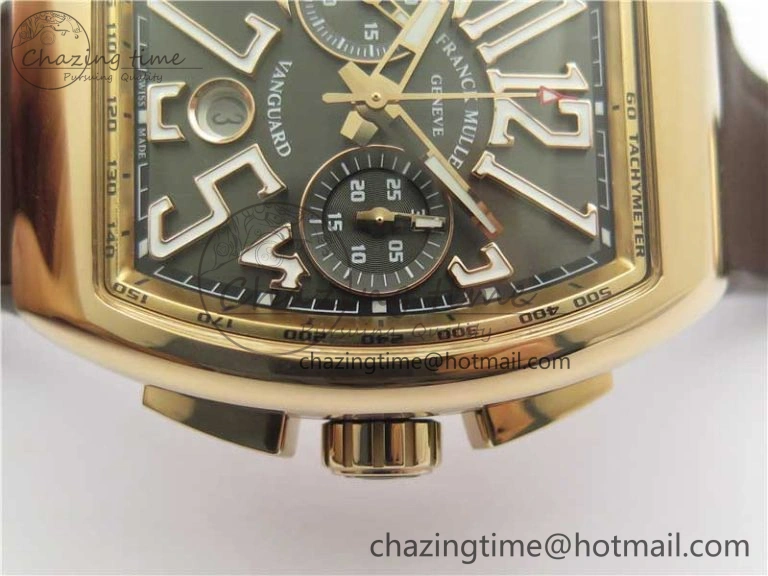 Vanguard V45 Chrono RG ABF Best Edition Gray Dial on Gummy Strap A7750