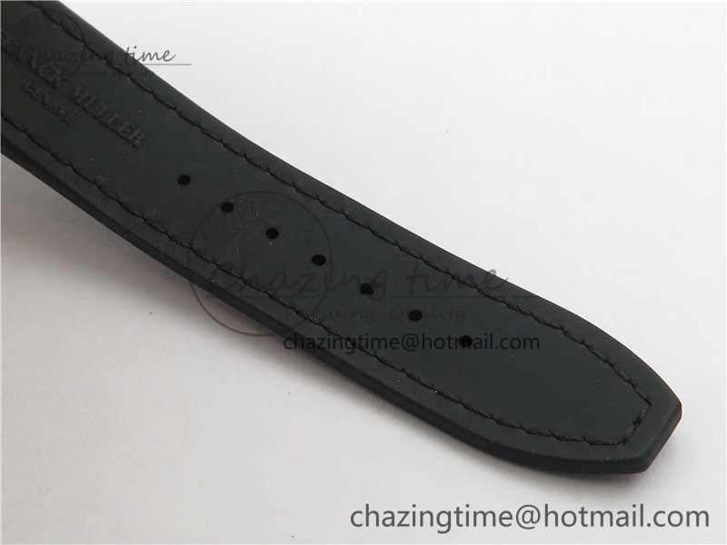 Vanguard V45 Chrono RG Pave Crystals Gold Inner Bezel ABF Best Edition Black Dial on Leather Strap A7750