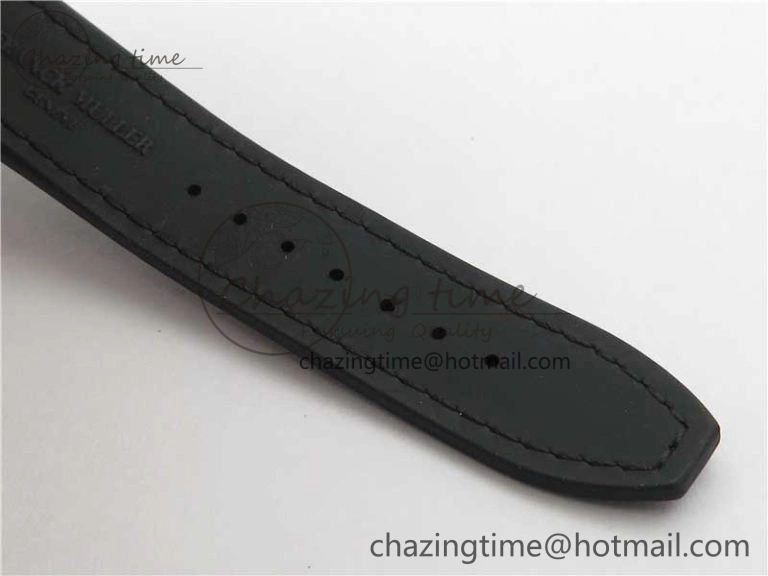 Vanguard V45 Chrono RG pave crystals ABF Best Edition Black Dial on Leather Strap A7750