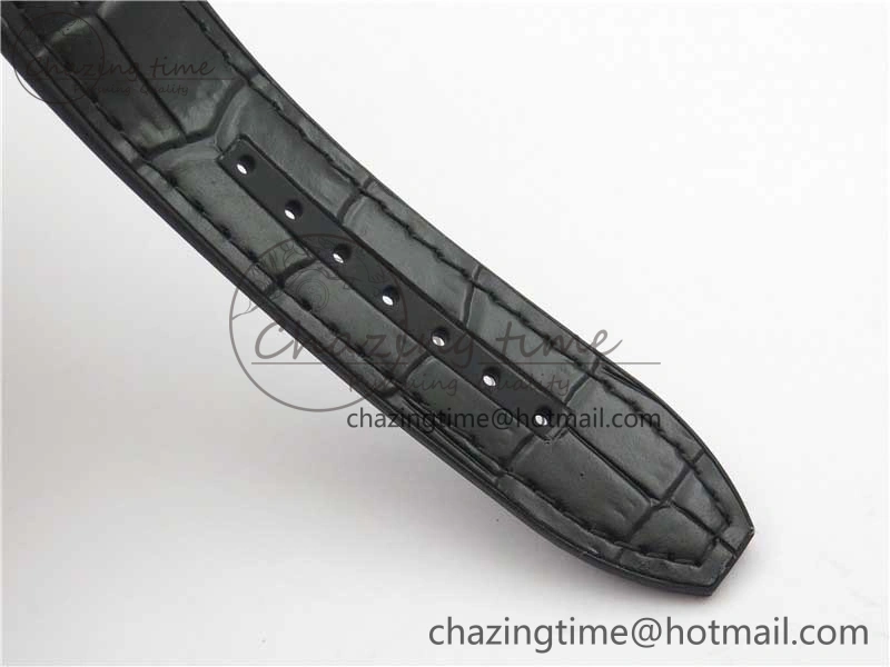Vanguard V45 Chrono SS ABF Best Edition Black Dial Black Markers on Leather Strap A7750