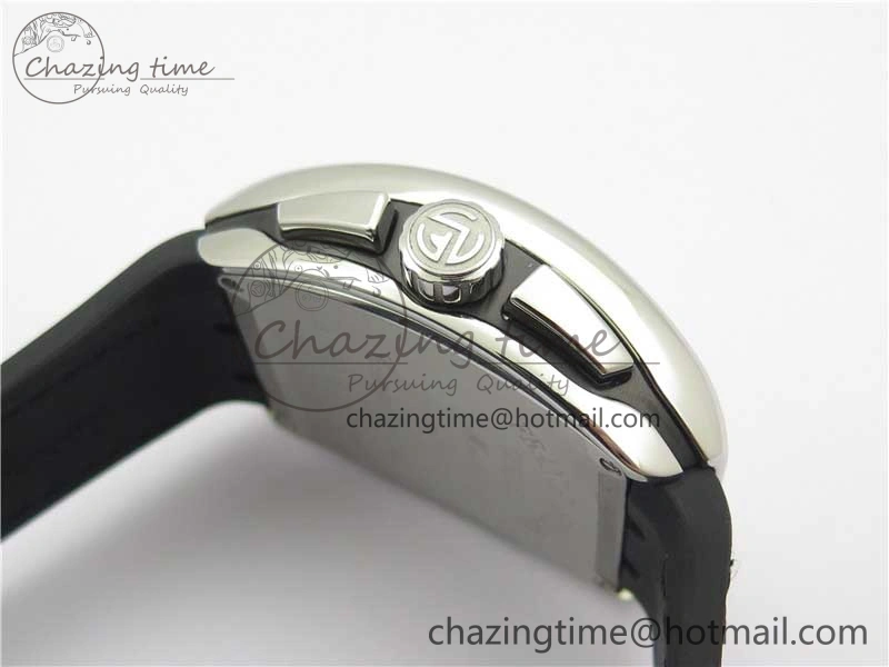 Vanguard V45 Chrono SS ABF Best Edition Black Dial on Leather Strap A7750