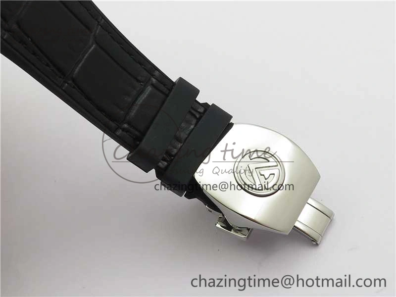Vanguard V45 Chrono SS ABF Best Edition Black Dial on Leather Strap A7750