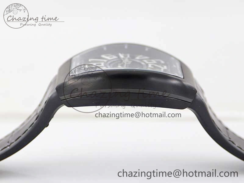 Vanguard V45 DLC ABF 1:1 Best Edition Black Textured Dial on Black Rubber Strap MIYOTA 9015