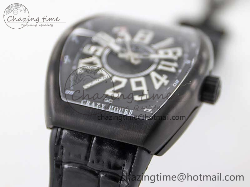 Vanguard V45 DLC ABF 1:1 Best Edition Black Textured Dial on Black Rubber Strap MIYOTA 9015