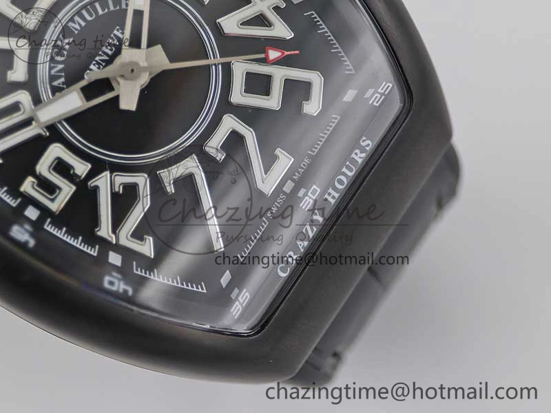 Vanguard V45 DLC ABF 1:1 Best Edition Black Textured Dial on Black Rubber Strap MIYOTA 9015