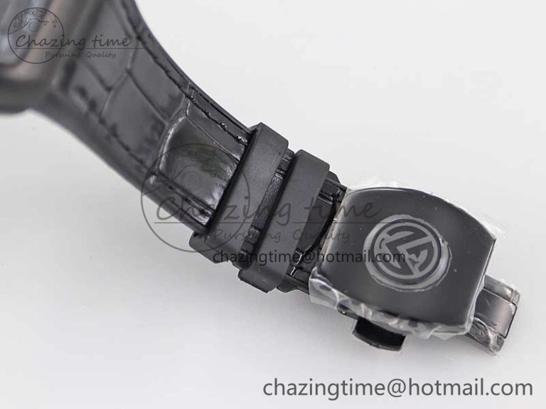 Vanguard V45 DLC ABF 1:1 Best Edition Black Textured Dial on Black Rubber Strap MIYOTA 9015