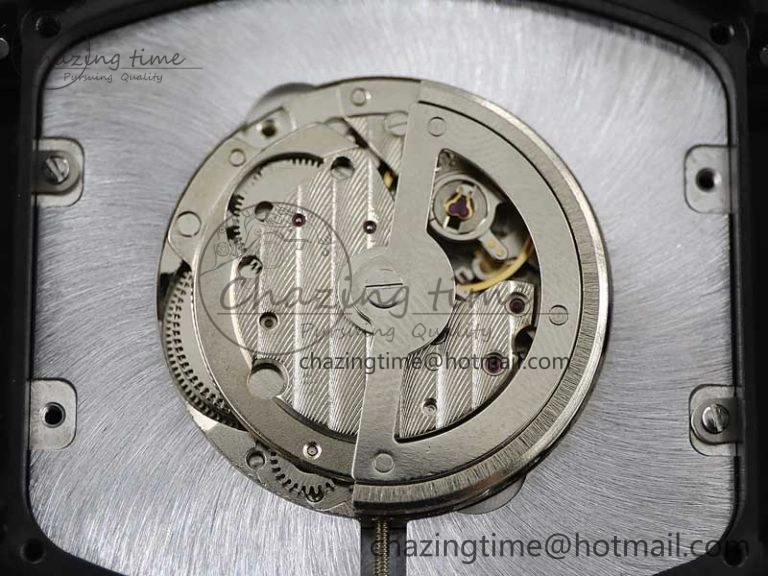 Vanguard V45 DLC ABF 1:1 Best Edition Black Textured Dial on Black Rubber Strap MIYOTA 9015