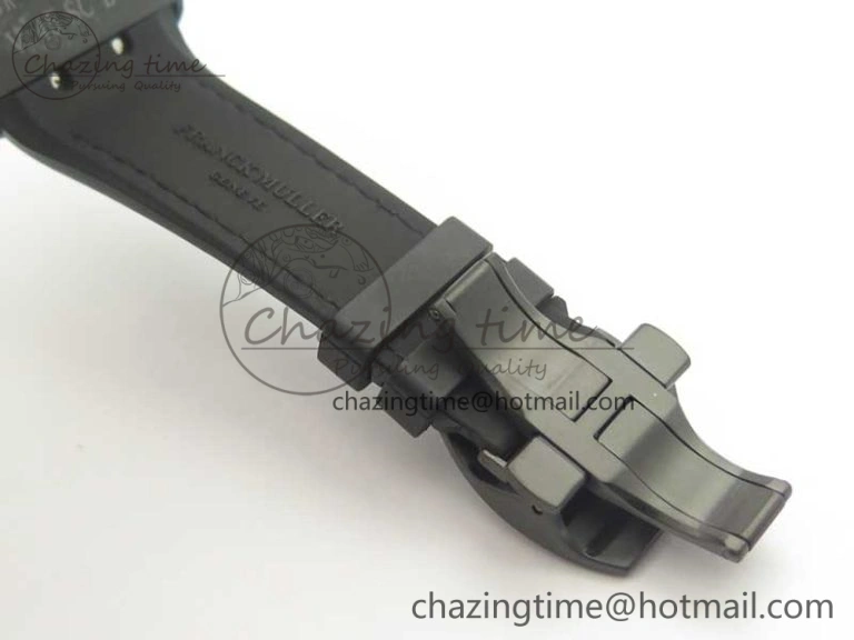 Vanguard V45 PVD Titanium TF 1:1 Best Edition Black Dial on Black Gummy Strap Black Stich A2892