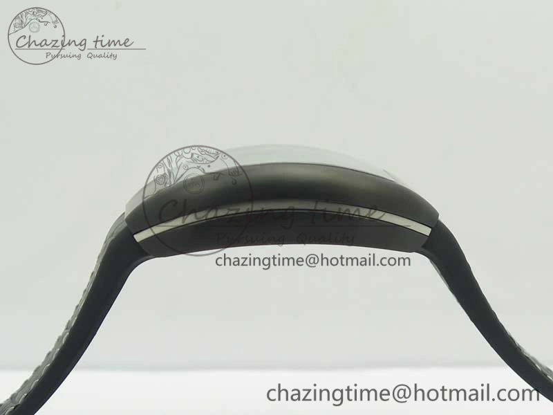 Vanguard V45 PVD Titanium TF 1:1 Best Edition Black Dial on Black Gummy Strap Black Stich A2892