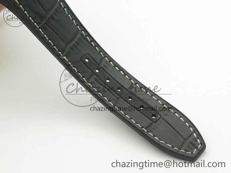 Vanguard V45 PVD Titanium TF 1:1 Best Edition Black Dial on Black Gummy Strap White Stich A2892
