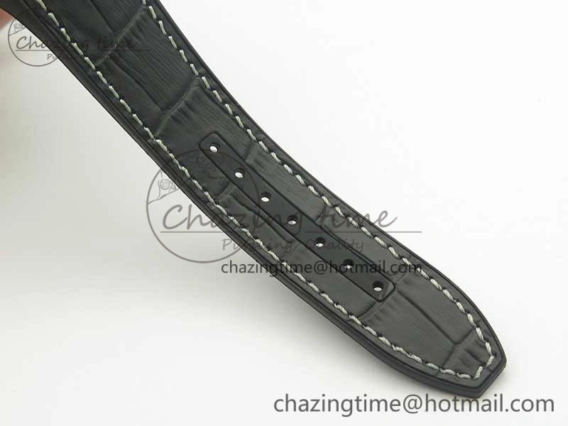 Vanguard V45 PVD Titanium TF 1:1 Best Edition Black Dial on Black Gummy Strap White Stich A2892