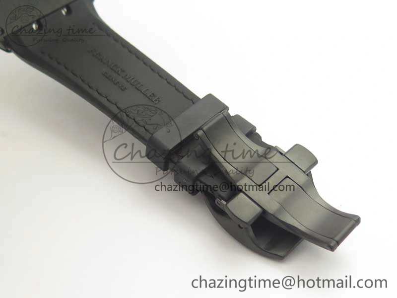Vanguard V45 PVD Titanium TF 1:1 Best Edition Black Dial on Black Gummy Strap White Stich A2892