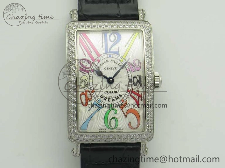 Vanguard V45 RG ABF Best Edition Blue Dial Diamonds Markers on Blue Gummy Strap A2813