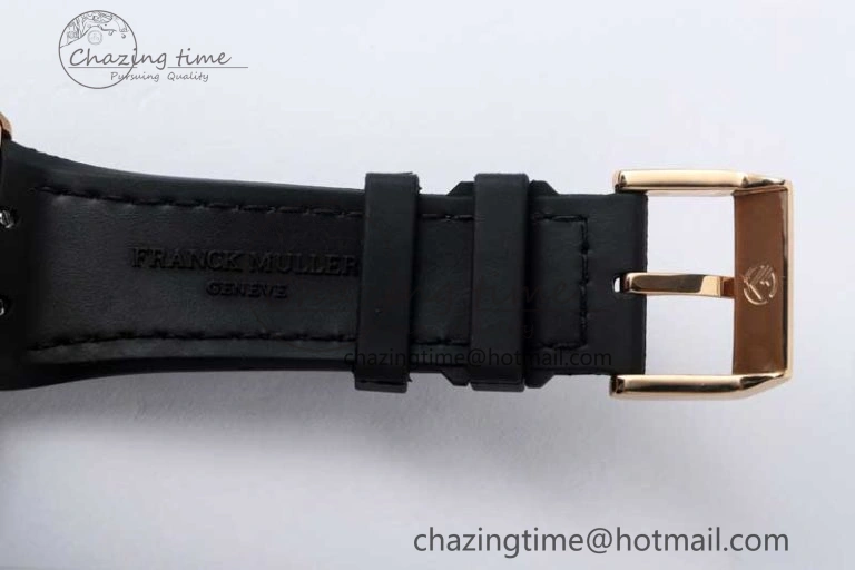 Vanguard V45 RG ABF Best Edition Full Diamonds Dial on Black Leather Strap A2824