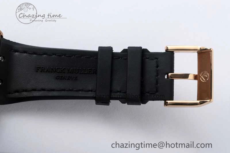 Vanguard V45 RG ABF Best Edition Full Diamonds Dial on Black Leather Strap A2824