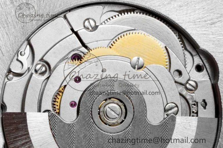 Vanguard V45 RG ABF Best Edition Full Diamonds Dial on White Leather Strap A2824