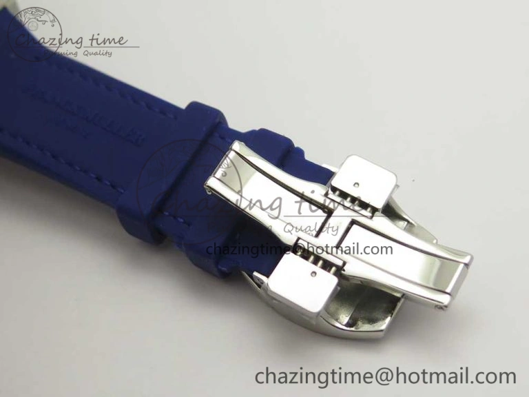 Vanguard V45 SS ABF Best Edition Blue Dial Numbers Markers on Blue Gummy Strap A2813