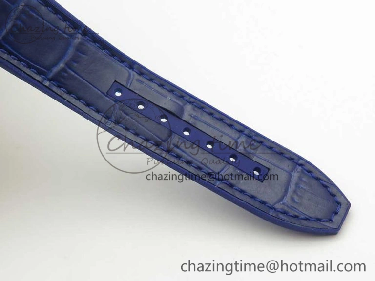 Vanguard V45 SS ABF Best Edition Blue Dial Numbers Markers on Blue Gummy Strap A2813