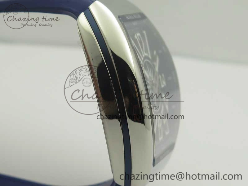 Vanguard V45 SS ABF Best Edition Blue Textured Dial on Blue Gummy Strap A2824