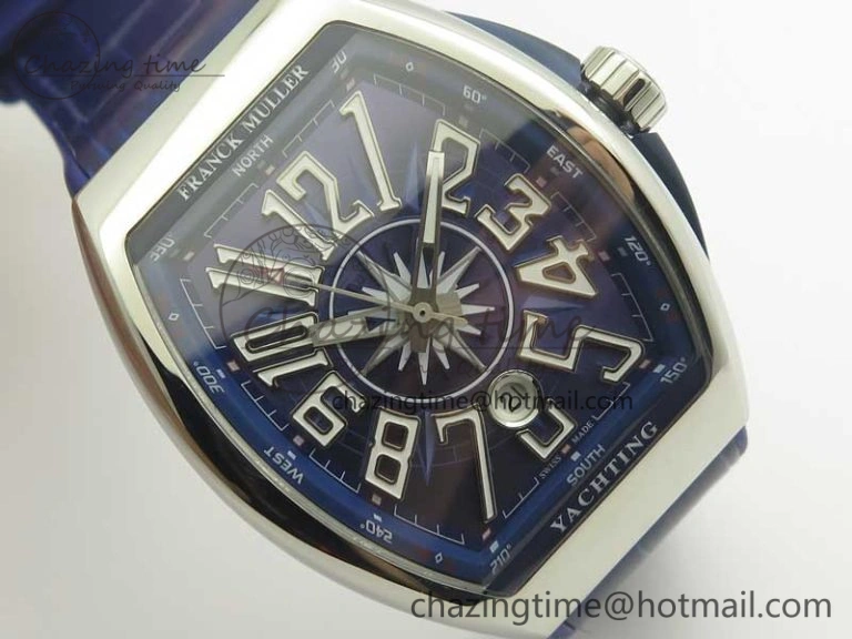 Vanguard V45 SS ABF Best Edition Blue Textured Dial on Blue Gummy Strap A2824