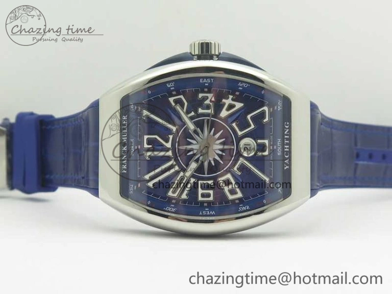 Vanguard V45 SS ABF Best Edition Blue Textured Dial on Blue Gummy Strap A2824