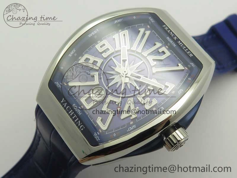 Vanguard V45 SS ABF Best Edition Blue Textured Dial on Blue Gummy Strap A2824
