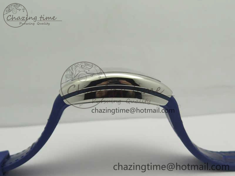Vanguard V45 SS ABF Best Edition Blue Textured Dial on Blue Gummy Strap A2824
