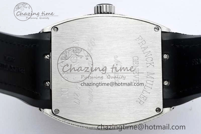 Vanguard V45 SS ABF Best Edition Full Diamonds Dial on Black Leather Strap A2824