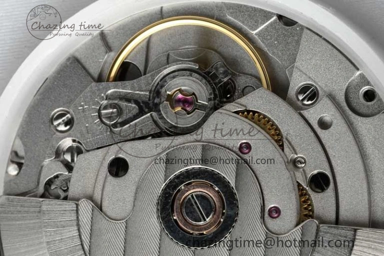 Vanguard V45 SS ABF Best Edition Full Diamonds Dial on White Leather Strap A2824
