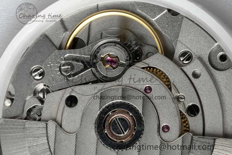 Vanguard V45 SS ABF Best Edition Full Diamonds Dial on White Leather Strap A2824