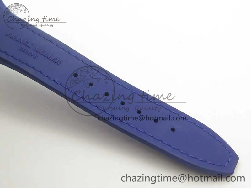 Vanguard V45 SS Full Diamonds ABF Best Edition Blue Textured Dial Diamonds Markers on Blue Gummy Strap A2824