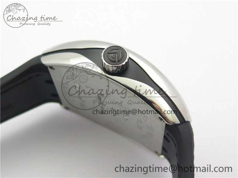 Vanguard V45 SS ZF Best Edition Black Textured Dial on Black Rubber Strap MIYOTA 9015
